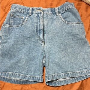 Christopher & Banks Blue Jean Shorts Relaxed Fit